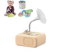 Tretregard Kids Phonograph, Kids Phonograph with 99 Cards, Toddler Record Player, Kid Storytelling Machine & Music Player, Toddler Toys for Early Learning (Orange)