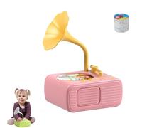 Tretregard Kids Phonograph, Tretregard Kids Phonograph,with 96 Learning Cards and 8 Recording Cards, Audio Book Gift for Boys and Girls , Improves Skills Enhances Vocabulary (Pink)