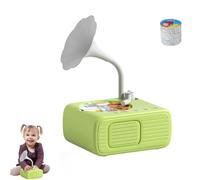 Tretregard Kids Phonograph, Tretregard Kids Phonograph,with 96 Learning Cards and 8 Recording Cards, Audio Book Gift for Boys and Girls , Improves Skills Enhances Vocabulary (Green)