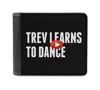 Trev Learns to Dance - Portafoglio da uomo in pelle con scomparto per carte di credito, Stile:, Taglia unica