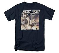 Trevco Bon Jovi Runaway Jon T Shirt, Navy, Blu Marino, 4XL Unisex-Adulto