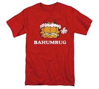 Trevco Garfield Bahumbug T Shirt, Red, Rosso, M Unisex-Adulto