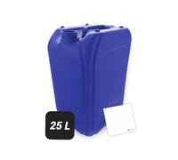 Trevendo Tanica per acqua da 25 litri (DIN 61, blu), versatile e robusta, adatta per alimenti, senza BPA, ideale per campeggio, festival, viaggi e molto altro ancora, con etichetta per scrivere