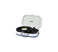 TREVI Giradischi Vinile Bluetooth Portatile 33 / 45 / 78 giri Mp3 Altoparlanti integrati AUX IN Uscita RCA colore Turchese - 0T102013 TT 1020 BT