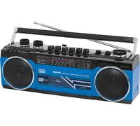TREVI Boombox Radio Stereo Bluetooth Mp3 Registratore su Cassette Alimentazione AC / a Batterie colore Blu - 0RR50104 RR 501 BT
