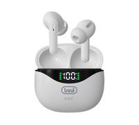 Trevi HMP 12E40 ENC Cuffie Wireless con Cancellazione Rumore, Auricolari Senza Fili con Microfono e Controlli Touch, Lunga Durata e Ricarica Custodia USB-C