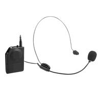 Trevi EM 408 UHF Set di Microfoni Wireless UHF con Archetto e Clip, Ricevitore Universale Jack 6.3mm, Ideale per Presentazioni, Karaoke e Insegnamento, Funzionamento Fino a 20 Metri
