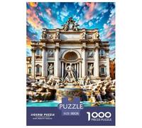 Trevi Fountain, Italy 1000 Pezzi Puzzle Difficile Regalo Creativo Per Il Relax Building Per Adulti Confezione Di Alta Qualità Sfide Extra Divertenti Intrattenimento Creativo 38x26cm/1000pcs