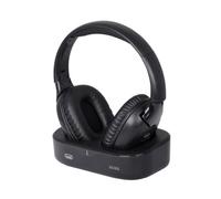 Trevi FRS 1490 RW Cuffia Wireless con Base di Ricarica, Audio RF 2,4 GHz fino a