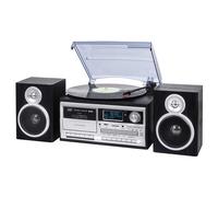 TREVI 0T107200 GIRADISCHI 33-45-78 25W DAB+ Bluetooth MP3 USB NERO