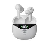 Trevi HMP 12E40 ENC Cuffie Wireless con Cancellazione Rumore, Auricolari Senza Fili con Microfono e Controlli Touch, Lunga Durata e Ricarica Custodia USB-C