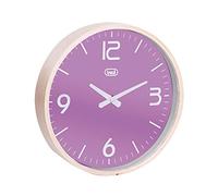 Trevi OM 3311 L Orologio da Muro in Legno Naturale, Diametro 25 cm, Viola