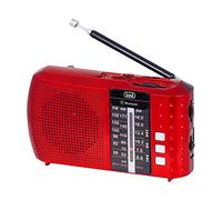 Trevi RA 7F20 BT Radio Portatile Multibanda con Bluetooth, USB, MicroSD, Batteria Ricaricabile, Rosso