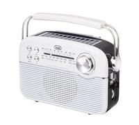 Trevi RA 7F50 BT Radio Portatile Wireless Multibanda FM AM SW con Lettore MP3, USB, Micro SD, Batteria al Litio Ricaricabile e Pannello Solare USB Type-C, Bianco