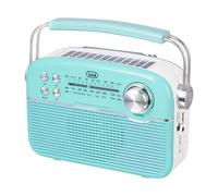 Trevi RA 7F50 BT Radio Portatile Wireless Multibanda FM AM SW con Lettore MP3, USB, Micro SD, Batteria al Litio Ricaricabile e Pannello Solare USB Type-C, Verde