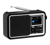 TREVI - Radio Digitale Portatile DAB 7F96 R con Ricevitore DAB / DAB+ / FM RDS Bluetooth Micro-USB / AUX-IN - Nero