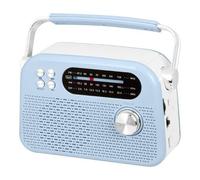 Trevi RDA 70 BR Radio Portatile Wireless Multibanda FM AM SW con USB, Micro SD, MP3 e Batteria Ricaricabile al Litio, Compatta, Versatile e Ideale per Viaggi, Blu
