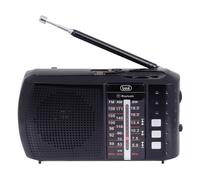 TREVI Radio Portatile Analogico e Digitale 3,5mm Nero