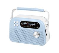 Trevi RDA 70 BR Radio Portatile Wireless Multibanda FM AM SW con USB, Micro SD, MP3 e Batteria Ricaricabile al Litio, Compatta, Versatile e Ideale per Viaggi, Blu