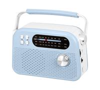 Trevi RDA 70 BR Radio Portatile Wireless Multibanda FM AM SW con USB, Micro SD, MP3 e Batteria Ricaricabile al Litio, Compatta, Versatile e Ideale per Viaggi, Blu