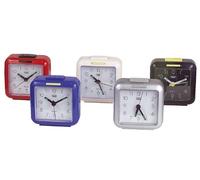Sveglia da comodino analogica al quarzo TREVI luminosa piccola da viaggio snooze