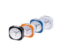 TREVI sveglia al quarzo rettangolare con funzione snooze e batterie AA