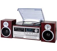 TREVI Giradischi 33/45/78 giri Bluetooth con Radio DAB Sistema stereo Potenza 25 watt colore Legno - TT 1072 DAB