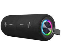 Trevi XSC 8A88 B Cassa Wireless Portatile 2x15W Stereo con Woofer Passivi, IPX5 Impermeabile, Lettore MP3 Micro SD, AUX-IN, Disco Light e Speaker Separabili, Nero