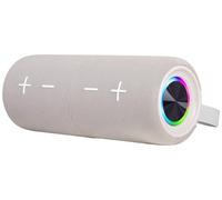 Trevi XSC 8A88 B Cassa Wireless Portatile 2x15W Stereo con Woofer Passivi, IPX5 Impermeabile, Lettore MP3 Micro SD, AUX-IN, Disco Light e Speaker Separabili, Beige