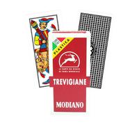 Trevigiane Rosso 100% Plastica Tarocco Playing Mazzo Carte MODIANO Esoteric