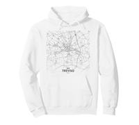 Treviso Italia Mappa Bandiera Felpa con Cappuccio