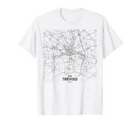 Treviso Italia mappa bandiera Maglietta