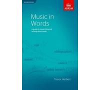 Trevor Herbert Music in Words, Second Edition (Sheet Music)