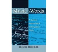 Trevor Herbert Music in Words (Tascabile)