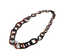 TREWQ All-match lungo maglione catena perlescente acetato resina esagerata moda atmosfera personalità lunga collana fatta a mano moda hip-hop maglione decorazione A