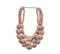 TREWQ Boho Chunky Acrilico Link Chain Multi-Piani Moda Handmade Cuban Chain Collar Gioielli Collana Abiti Maglione Accessori Pink