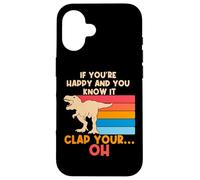 TREX Se sei felice e lo sai OH Funny TREX Small Arms Custodia per iPhone 16