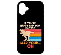 TREX Se sei felice e lo sai OH Funny TREX Small Arms Custodia per iPhone 16 Plus