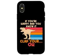 TREX Se sei felice e lo sai OH Funny TREX Small Arms Custodia per iPhone X/XS