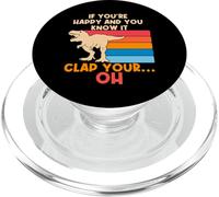 TREX Se sei felice e lo sai OH Funny TREX Small Arms PopSockets PopGrip per MagSafe