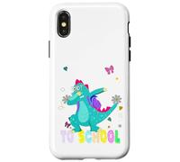 Trex Zaino primo giorno di scuola Bentornato a scuola Custodia per iPhone X/XS