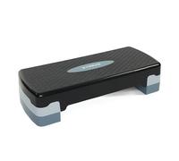 TREXO Aerobic Step 68 x 28 cm per Esercizi Cardio e Allenamento Fitness Altezza Regolabile 15-20 cm Resistente in Polipropilene e TPR Step da Aerobica di Alta Qualità Grigio