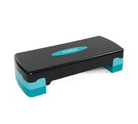 TREXO Aerobic Step 68 x 28 cm per Esercizi Cardio e Allenamento Fitness Altezza Regolabile 15-20 cm Resistente in Polipropilene e TPR Step da Aerobica di Alta Qualità Blu