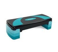 TREXO Aerobic Step 78 x 30 cm per Esercizi Cardio e Allenamento Fitness Altezza Regolabile 10-20 cm Resistente in Polipropilene e TPR Step da Aerobica di Alta Qualità Blu