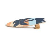TREXO Balance Set 3 in 1, tavola in legno, 88 x 32 cm, rotolo di sughero 10 x 33 cm, tappetino in TPE e sughero, 183 x 66 cm, set ideale per esercizi di equilibrio e di rafforzamento muscolare