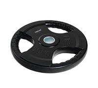 TREXO Piastra in Ghisa Gommato|Pesi Palestra Diametro 43 cm con Impugnatura Tri-Grip|Pesi Palestra 25 kg per Bilanciere|Dischi Palestra Crossfit Allenamento di Forza RW25