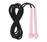 TREXO Corda per Saltare BASIC di Colore Rosa Chiaro Lunghezza Regolabile fino a 275 cm Jump Rope Regolatore per Fitness Realizzata con Maniglie Regolabili Corda di Salto Regolabile per Adulto