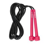 TREXO Corda per Saltare BASIC di Colore Rosa Lunghezza Regolabile fino a 275 cm Jump Rope Regolatore di Lunghezza per Fitness Realizzata con Maniglie Regolabili Corda di Salto Regolabile per Adulto