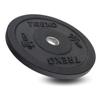 TREXO Dischi Palestra Olimpionico|Pesi Palestra Gommata per Bilanciere Diametro 50 mm|Durevole Dischi Palestra 5 kg|Attrezzatura Palestra Crossfit Allenamento di Forza TRX-BMP005