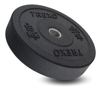 TREXO Dischi Palestra Olimpionico|Pesi Palestra Gommata per Bilanciere Diametro 50 mm|Durevole Dischi Palestra 15 kg|Attrezzatura Palestra Crossfit Allenamento di Forza TRX-BMP015